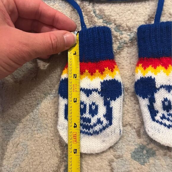 Vintage Mickey Mouse Attached Mittens - Picture 3 of 3